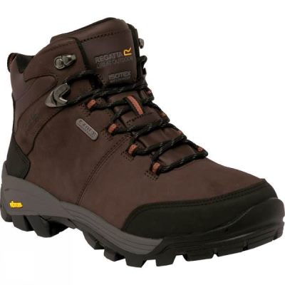 Botas Regatta Asheland Hiking Hombre Marrones Oscuro - Chile VRC128934